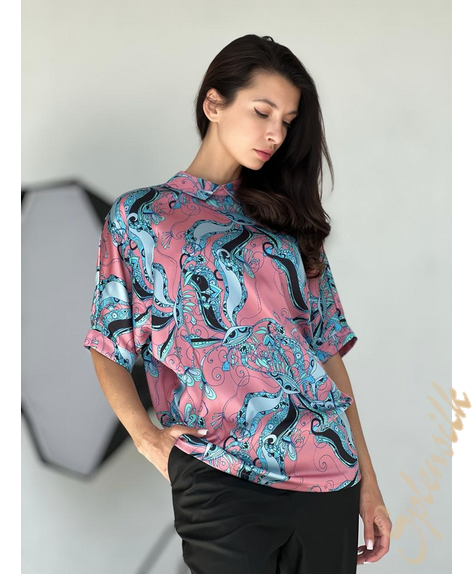 Блузка из искусственного шелка