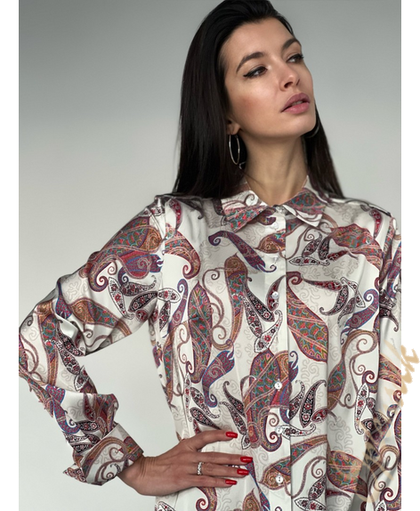 Блузка из искусственного шелка