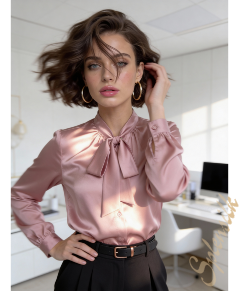ПРЕДЗАКАЗ - Блузка с бантом