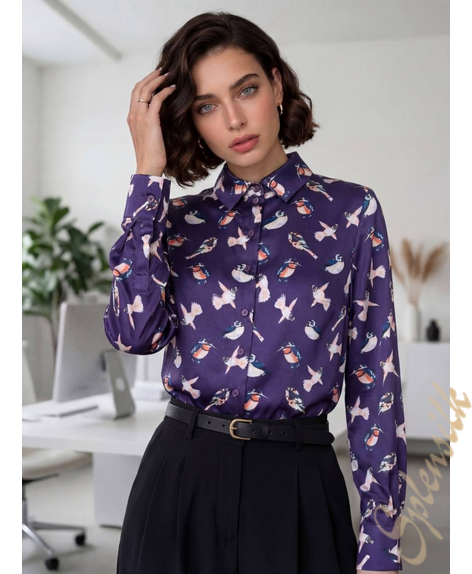 Рубашка из искусственного шелка