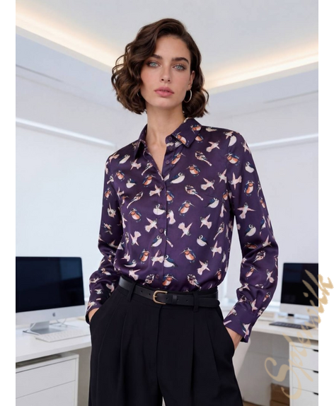 Рубашка из искусственного шелка