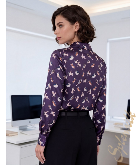 Рубашка из искусственного шелка