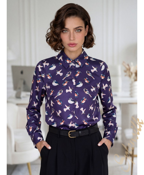 Рубашка из искусственного шелка