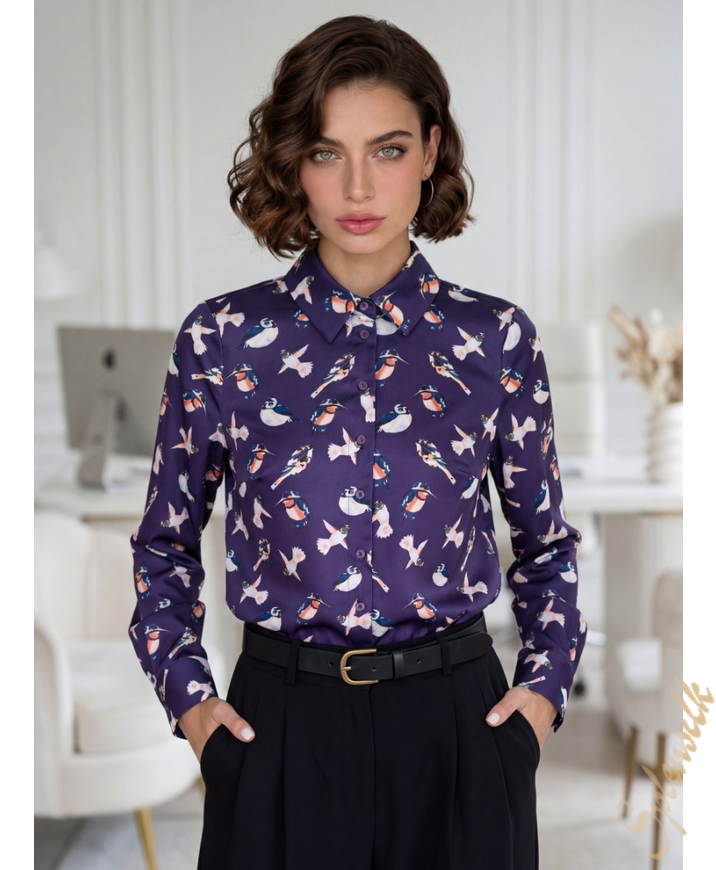 Рубашка из искусственного шелка