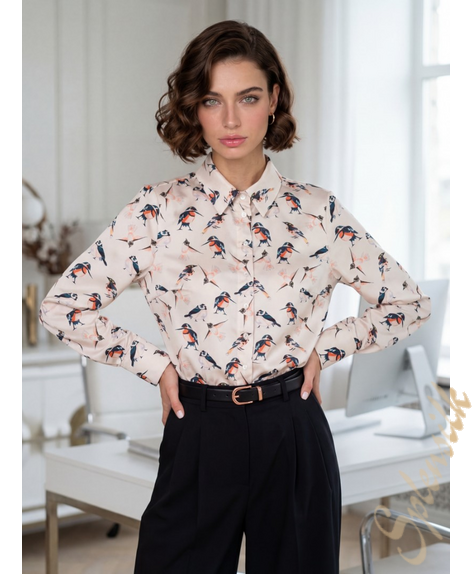 Рубашка из искусственного шелка