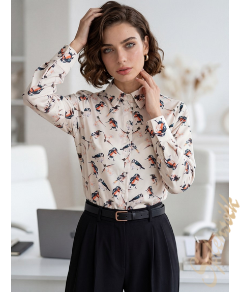 Рубашка из искусственного шелка