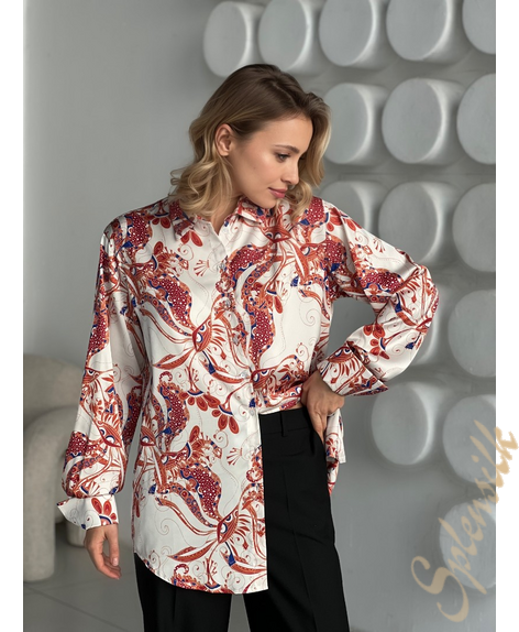 Блузка из искусственного шелка