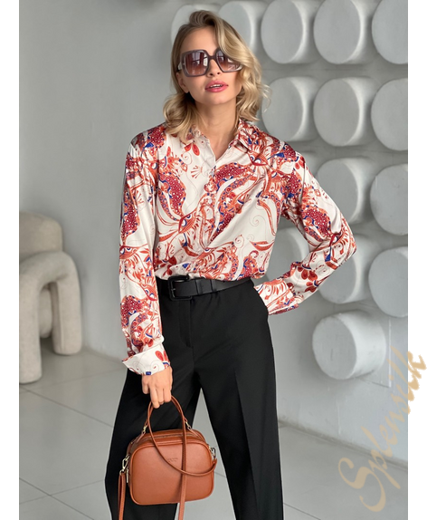 Блузка из искусственного шелка