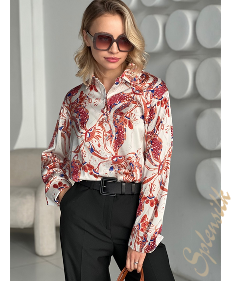 Блузка из искусственного шелка