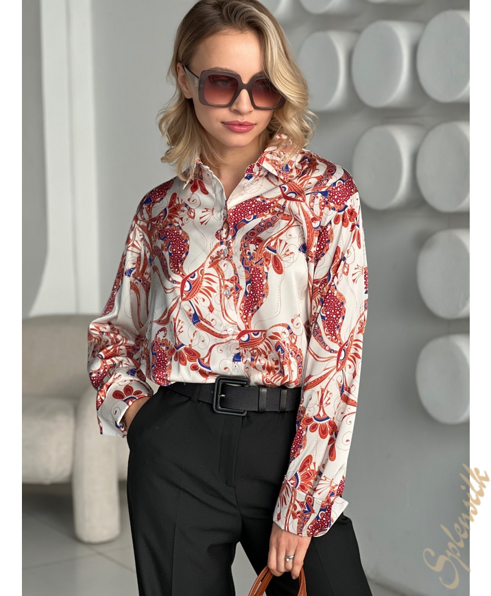 Блузка из искусственного шелка