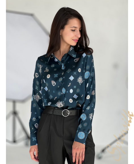 Рубашка из натурального шелка