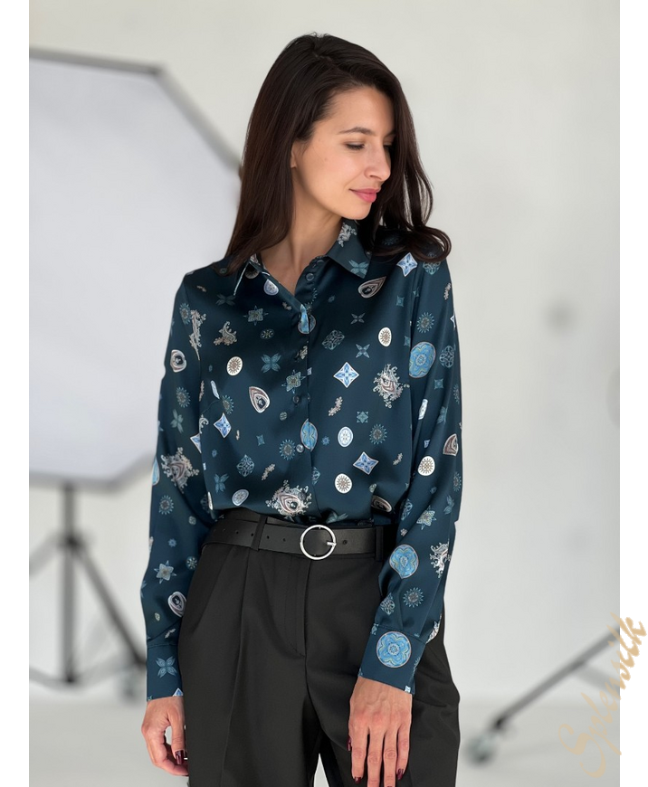 Рубашка из натурального шелка