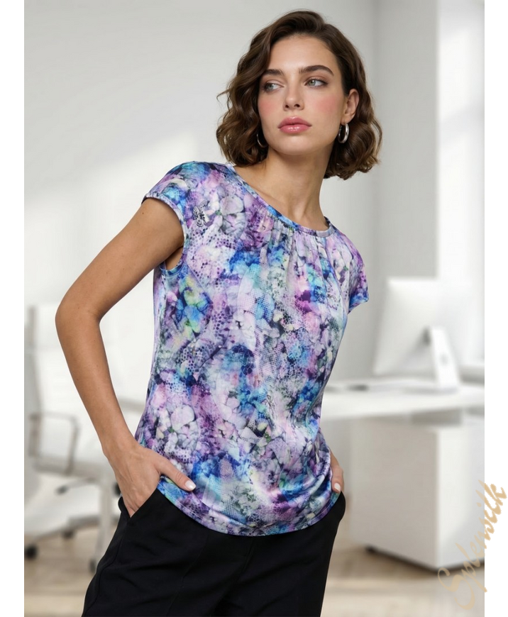 Топ из натурального шелка