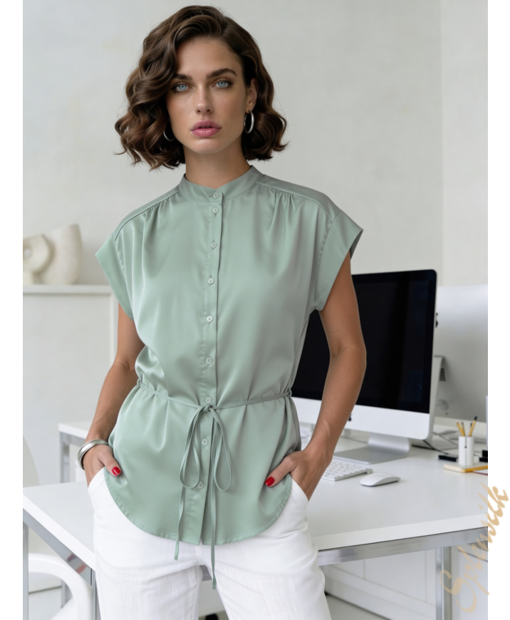 Блузка из искусственного шелка