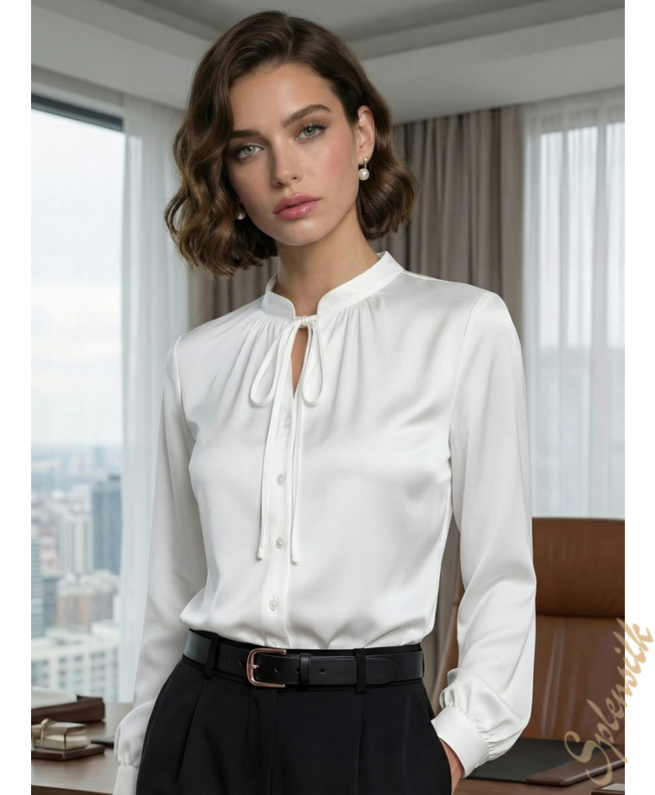 Блузка из искусственного шелка