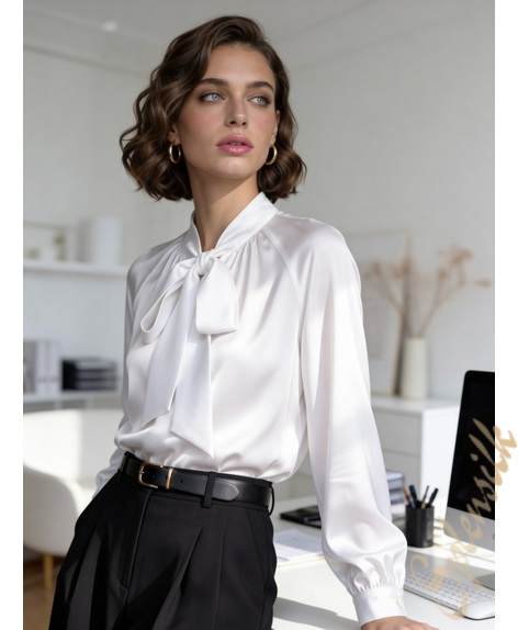 Блузка из искусственного шелка