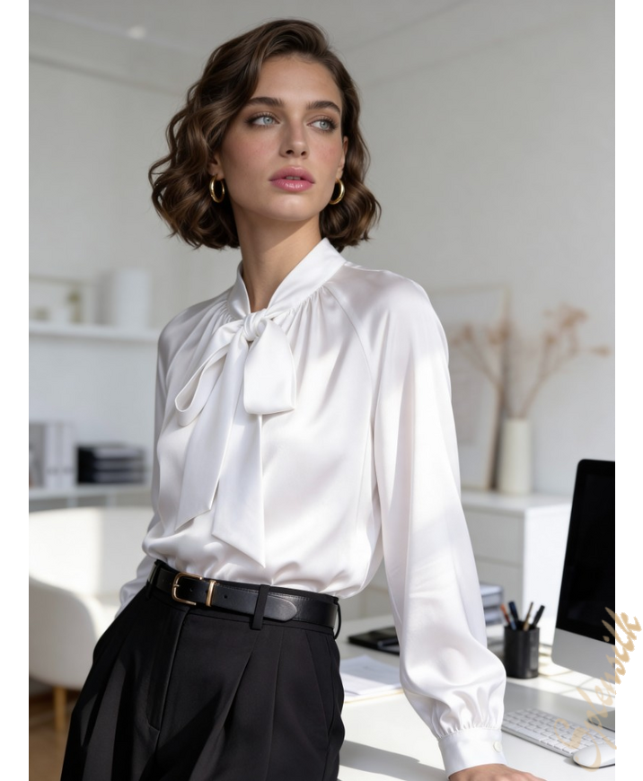 Блузка из искусственного шелка