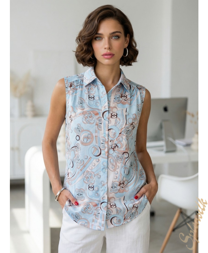 Блузка из искусственного шелка