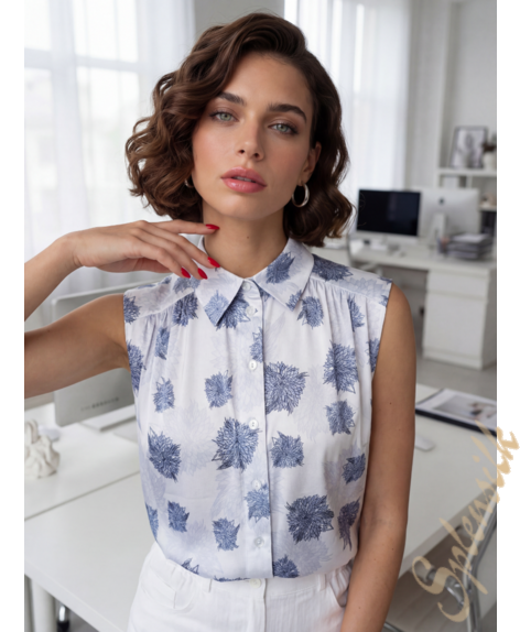 Блузка из искусственного шелка