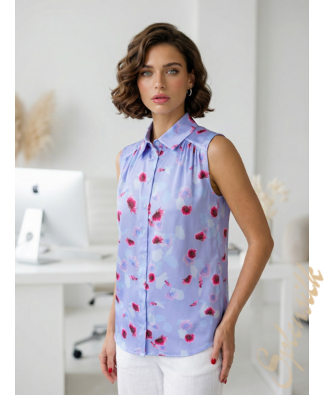 Блузка из искусственного шелка