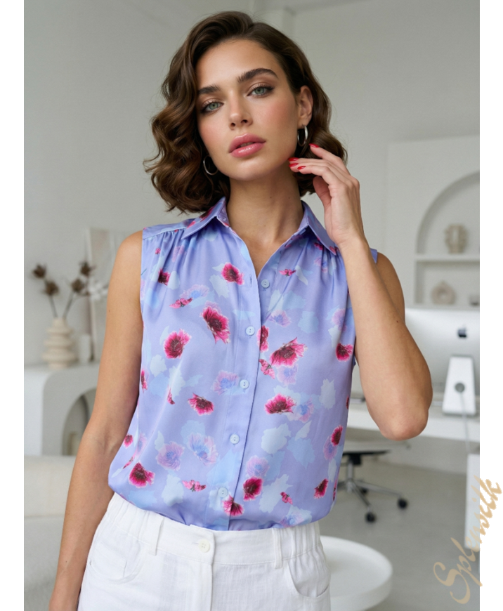 Блузка из искусственного шелка