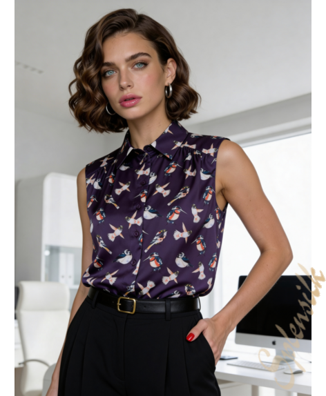 Блузка из искусственного шелка