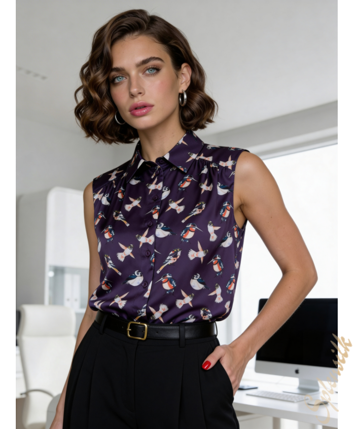 Блузка из искусственного шелка