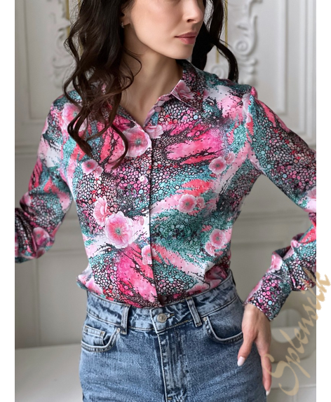 Рубашка из искусственного шелка