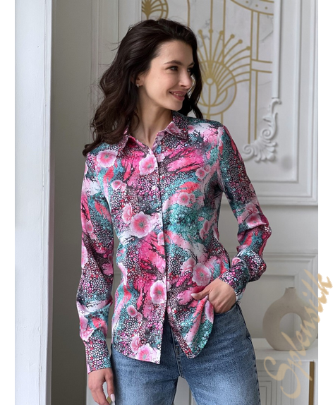 Рубашка из искусственного шелка