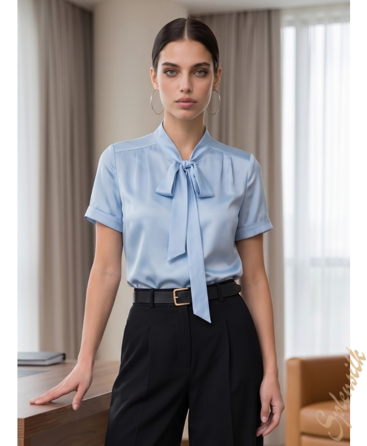 Блузка из искусственного шелка