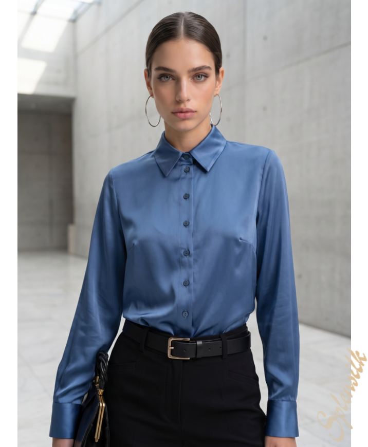 Рубашка из искусственного шелка